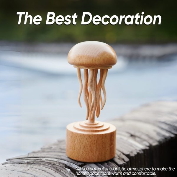 Handmade Self-healing Wooden Mechanical Jellyfish Creative Gift for Child. Christmas or Birthday New House Decoration Supplies - Image 2