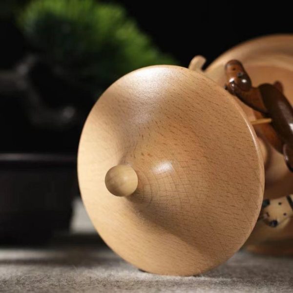 Carousel Music Box Wooden Merry-Go-Round Horse Musical Box Turn Horse Shaped Wood Crafts Birthday Christmas Gifts Home Decor - Image 4