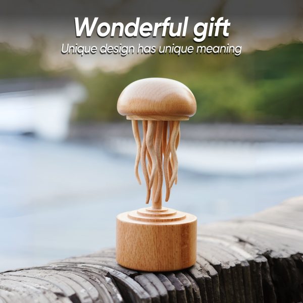 Handmade Self-healing Wooden Mechanical Jellyfish Creative Gift for Child. Christmas or Birthday New House Decoration Supplies - Image 6